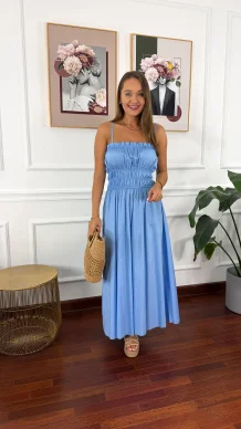 Bawełniana sukienka Rella baby blue
