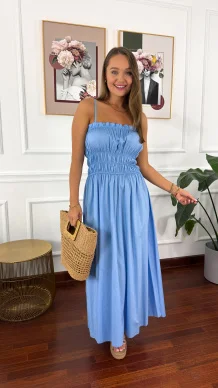 Bawełniana sukienka Rella baby blue