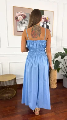 Bawełniana sukienka Rella baby blue