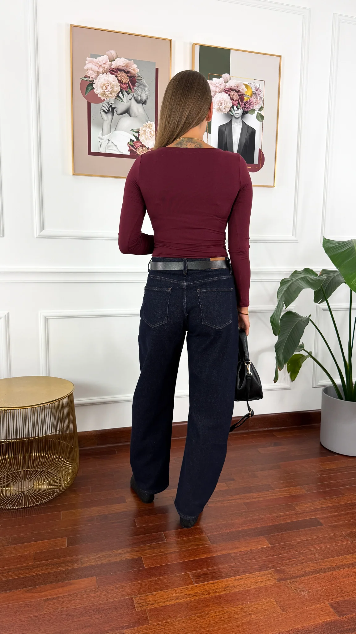 Spodnie Greta barell fit denim