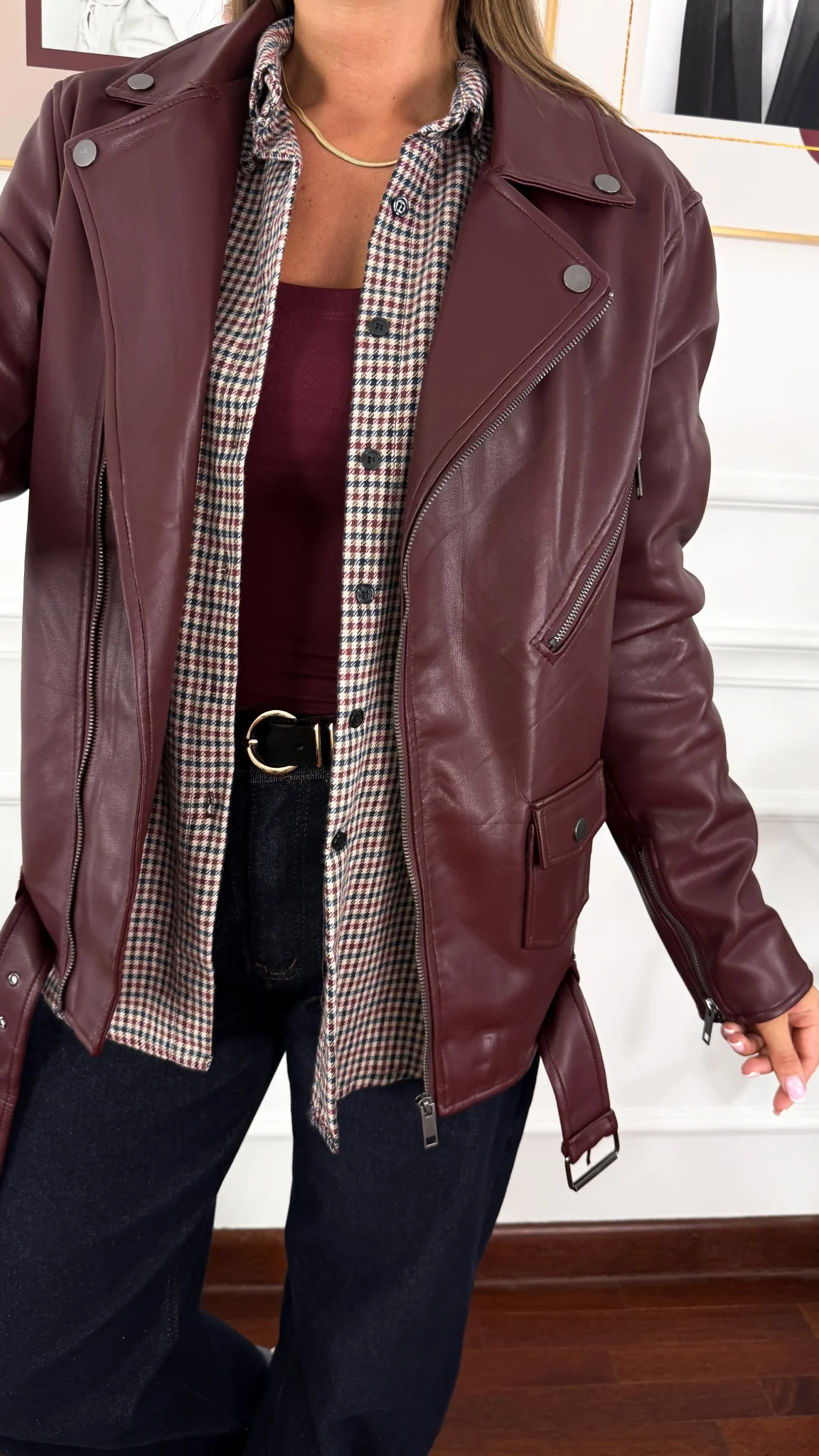 Ramoneska Nessa burgundowa