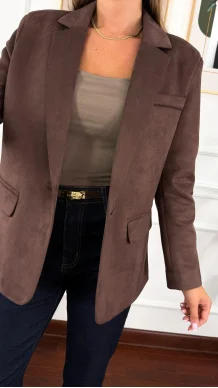 Marynarka Gina czekoladowa