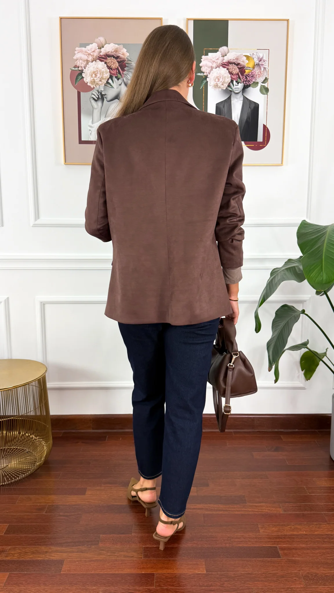 Marynarka Gina czekoladowa