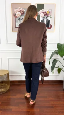 Marynarka Gina czekoladowa