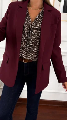 Marynarka Zayra burgundowa