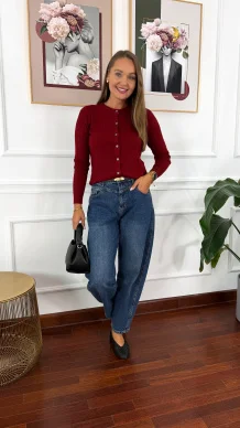 Spodnie Ariva banana fit denim