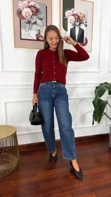 Spodnie Ariva banana fit denim