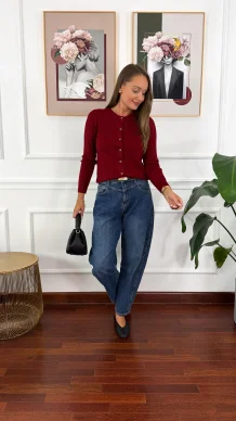 Spodnie Ariva banana fit denim