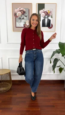 Spodnie Ariva banana fit denim