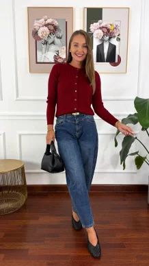 Spodnie Ariva banana fit denim