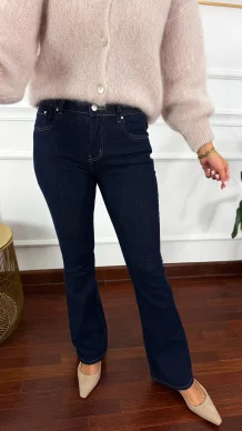 Spodnie dzwony Orina ciemny denim