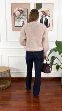 Spodnie dzwony Orina ciemny denim