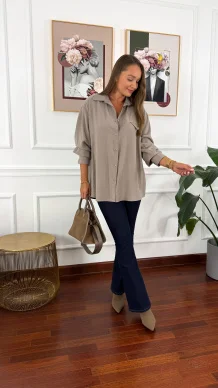 Wiskozowa koszula Evera fango