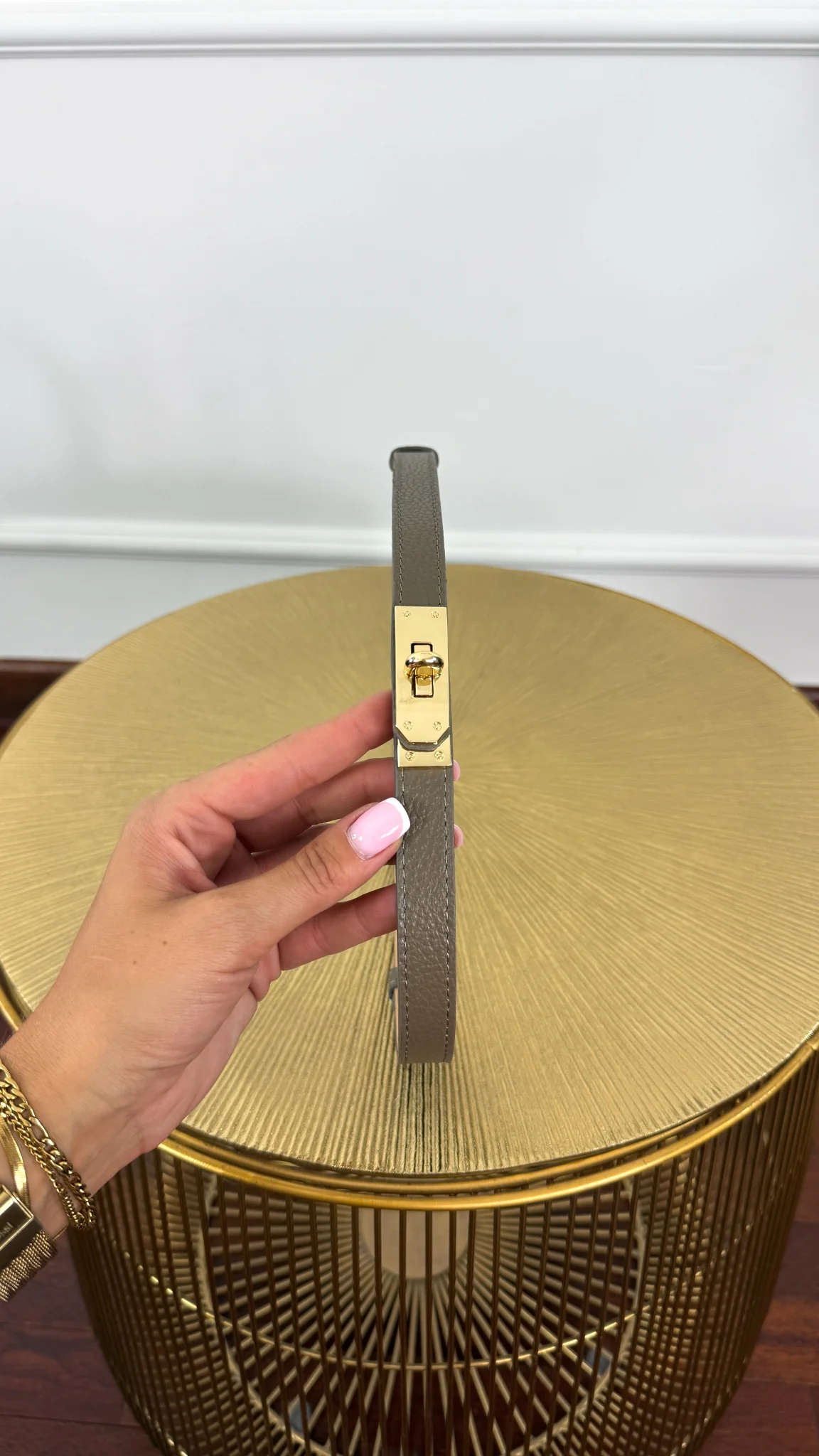 Skórzany pasek Sofia fango