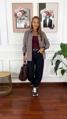 Spodnie Greta barell fit denim