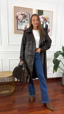 Płaszcz Debbie czekoladowy