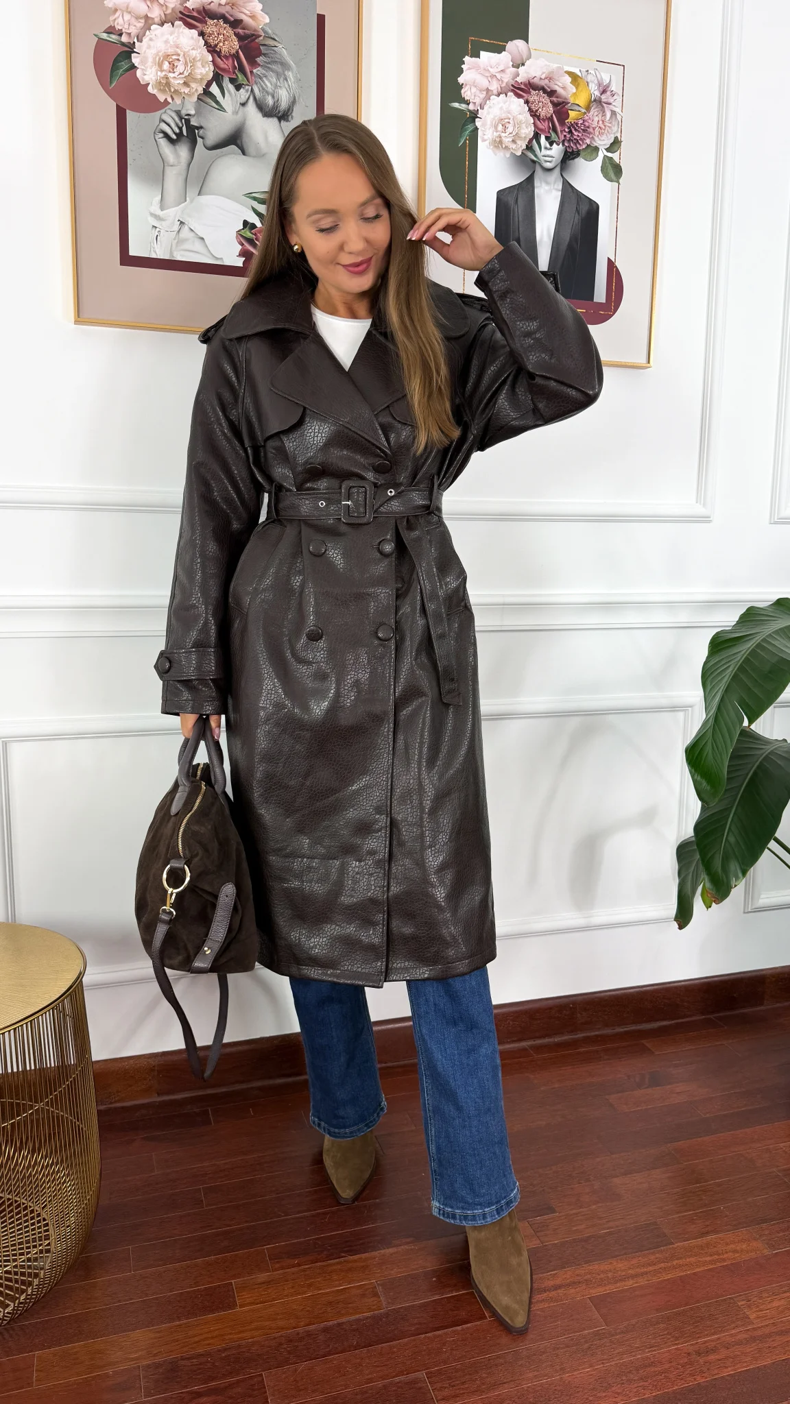 Płaszcz Debbie czekoladowy