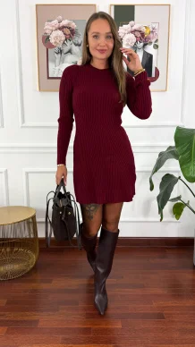 Sukienka Amana burgundowa