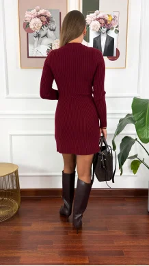 Sukienka Amana burgundowa