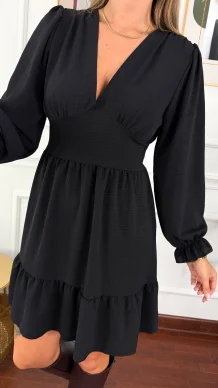 Wiskozowa sukienka Gulia czarna