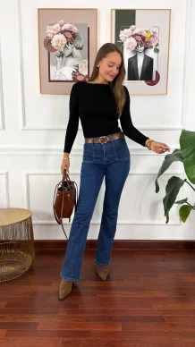 Bawełniana bluzka Paola czarna