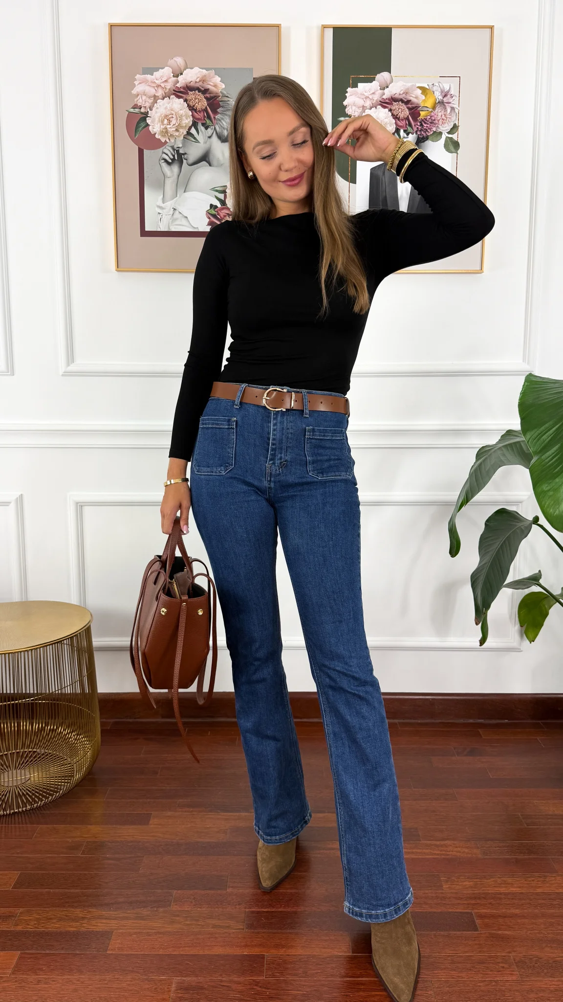 Bawełniana bluzka Paola czarna