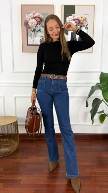 Bawełniana bluzka Paola czarna