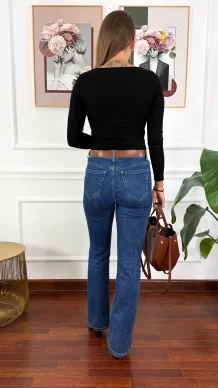 Bawełniana bluzka Paola czarna