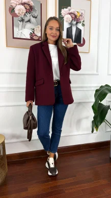 Marynarka Camila burgundowa