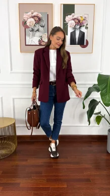 Marynarka Camila burgundowa