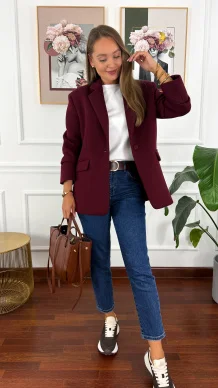 Marynarka Camila burgundowa