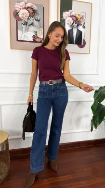 Spodnie Xenna ciemny denim