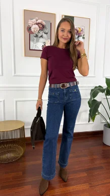 Spodnie Xenna ciemny denim