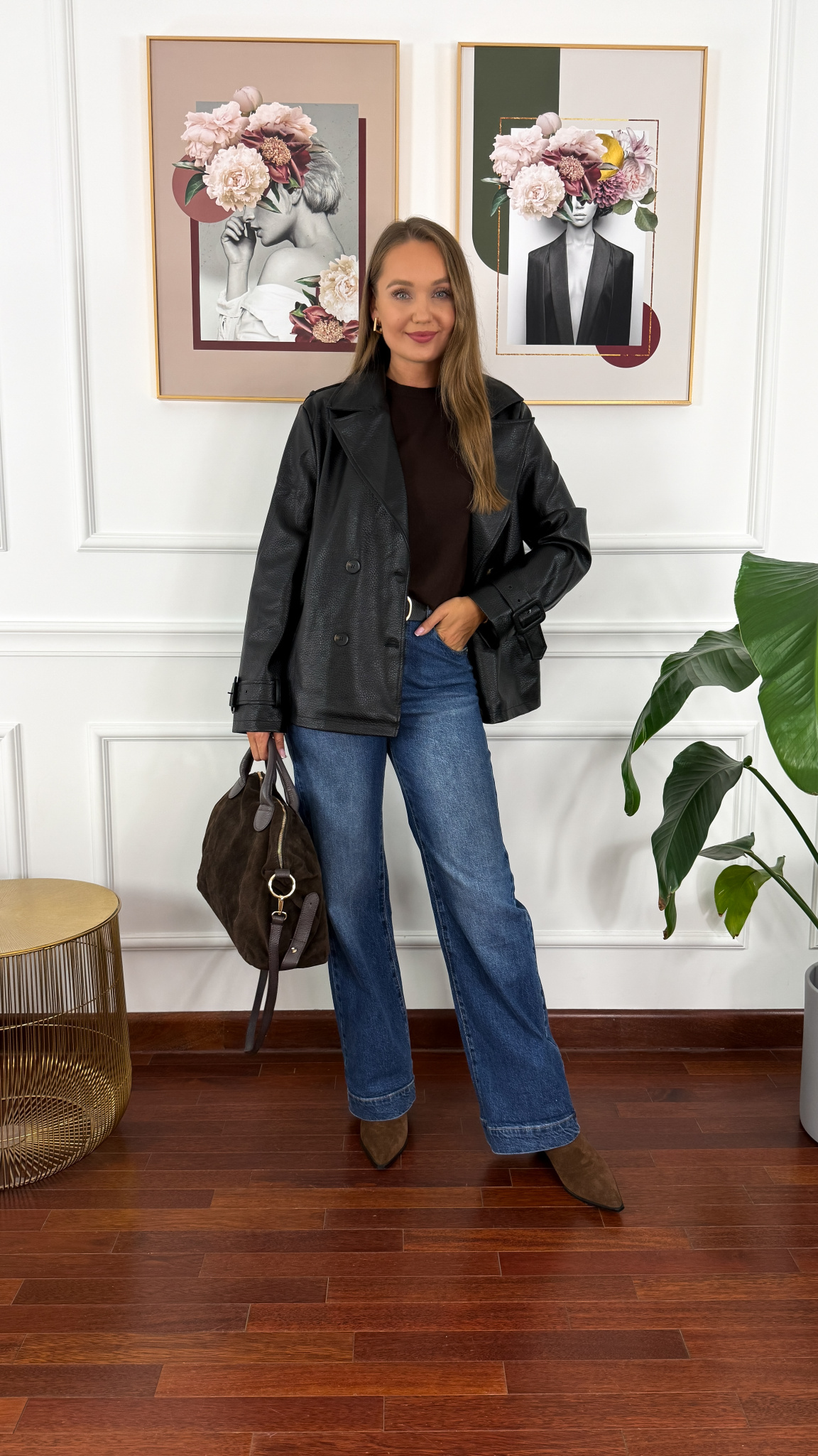 Sweter Koren czekoladowy