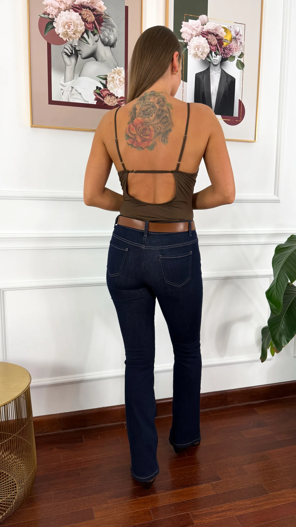 Wiskozowe body Tara czekoladowe