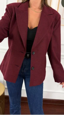 Marynarka Laura burgundowa