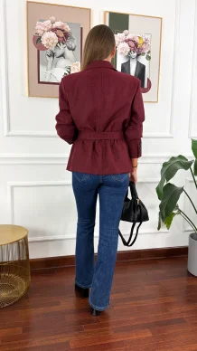 Marynarka Laura burgundowa