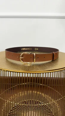 Skórzany pasek Dayra brązowy