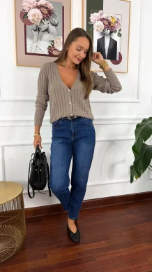 Spodnie Brona niebieski denim