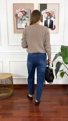 Spodnie Brona niebieski denim