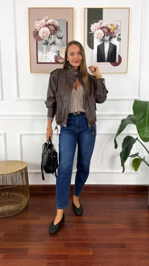 Kurtka Elia czekoladowa