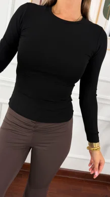 Bawełniana bluzka Talin czarna