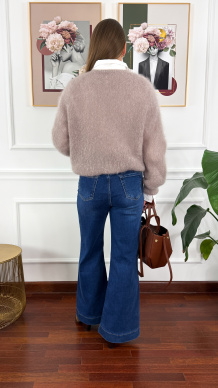 Moherowy sweter Elsa fango