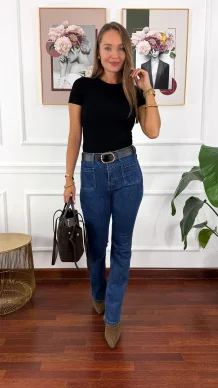 Bawełniana bluzka Vera czarny