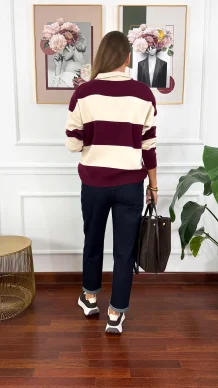 Spodnie mom-fit Lina ciemny denim