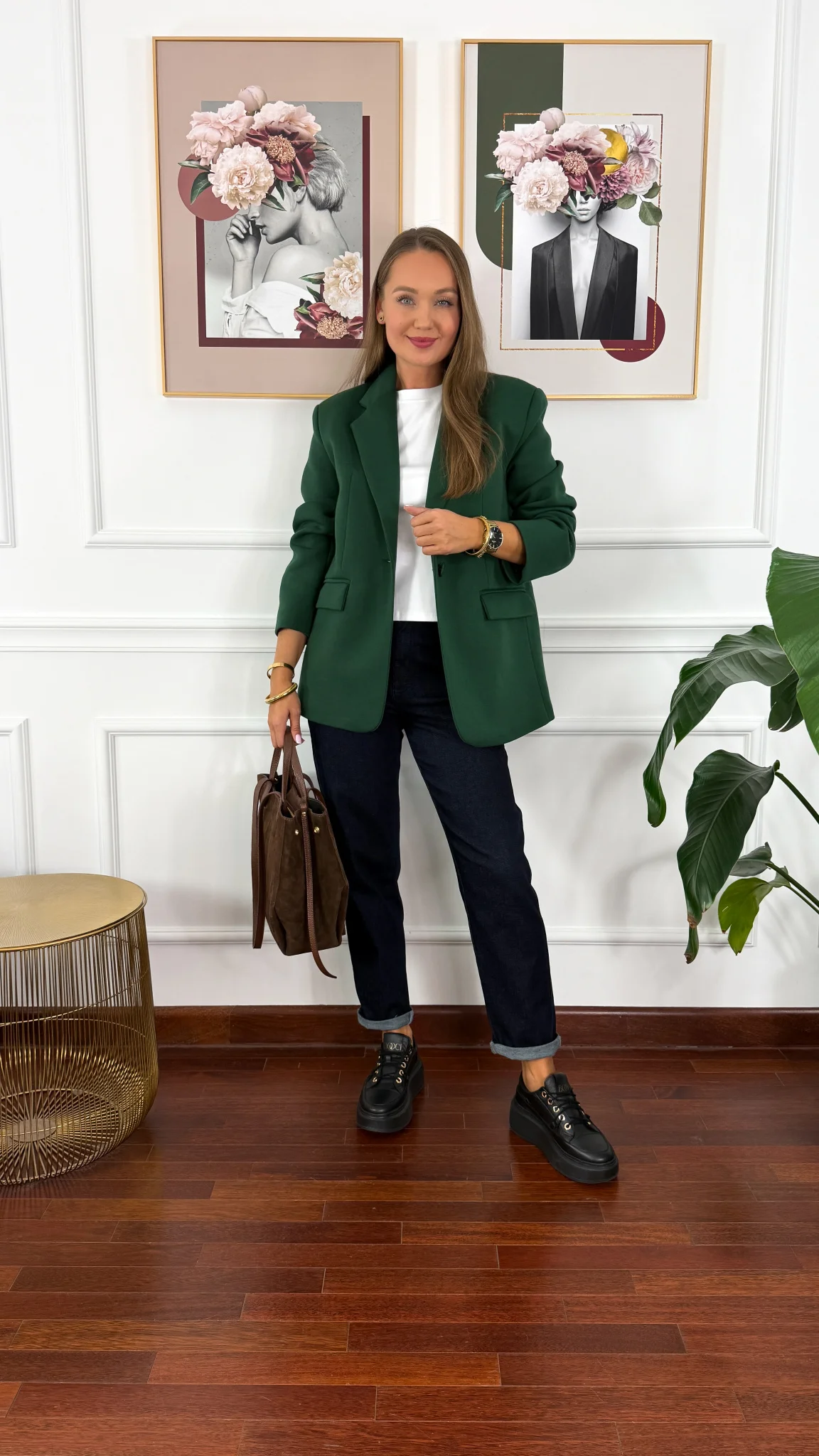 Marynarka Camila butelkowa...