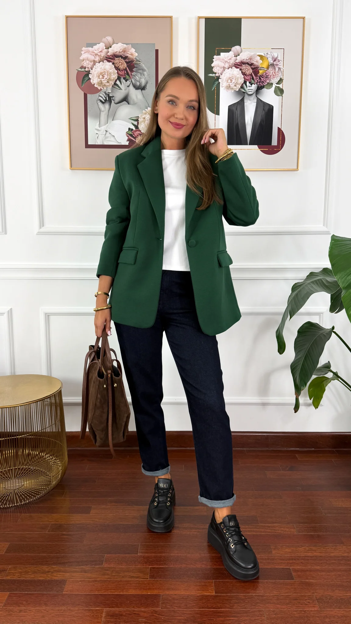 Marynarka Camila butelkowa zieleń