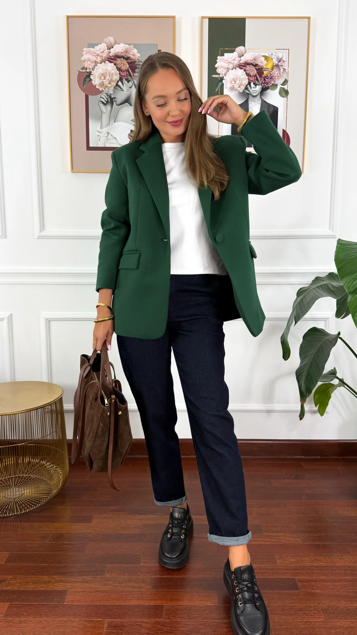 Marynarka Camila butelkowa zieleń