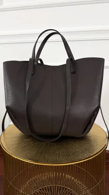 Skórzana torebka Fino czekoladowa