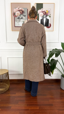 Kaszmirowy płaszcz Vita brązowy